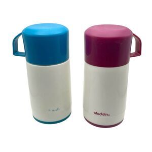 Aladdin 8 Oz BPA Free Snack Cups Blue Purple Set Of 2